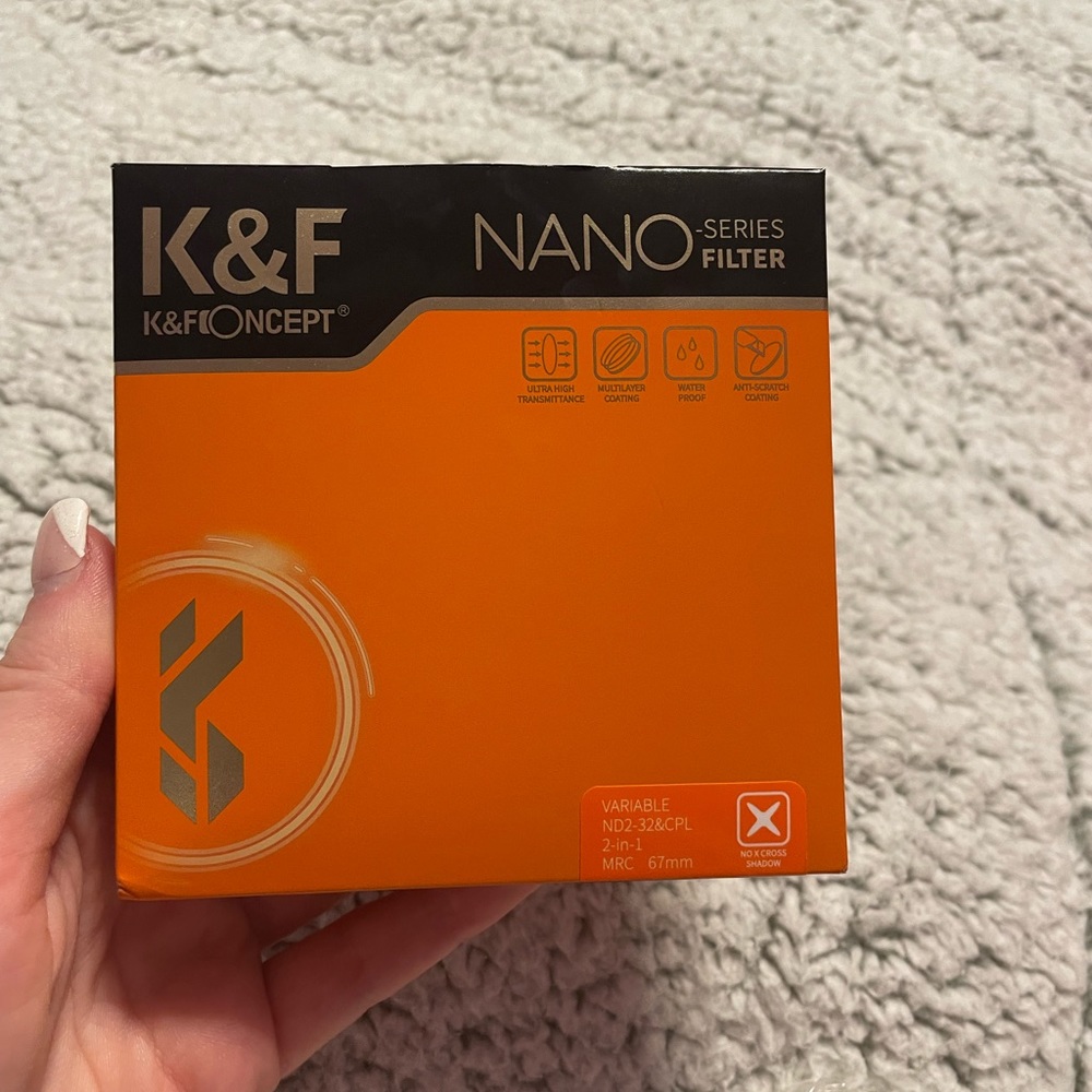 K&F Concept 67 mm variable fader and CPL circular polarizing filter 2 in 1